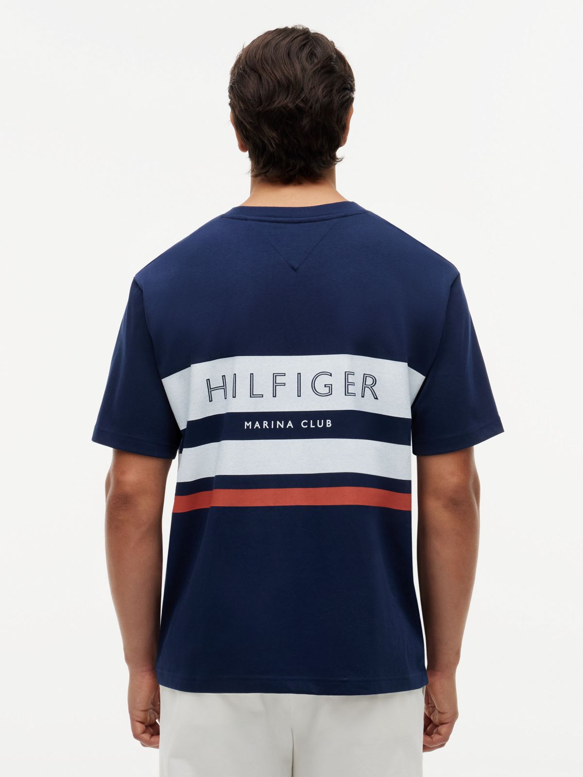 Marina Club Logo Pocket T-Shirt — Light Navy