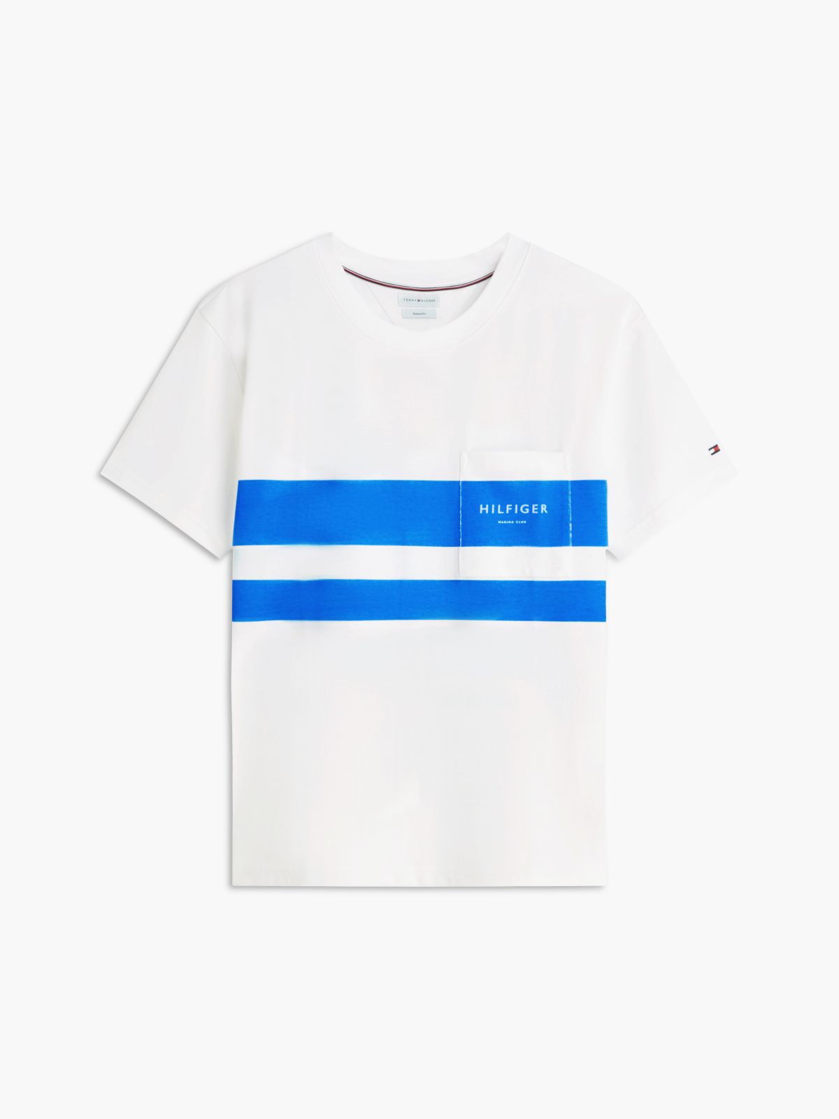 Marina Club Logo Pocket T-Shirt — White
