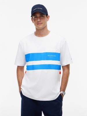 Marina Club Logo Pocket T-Shirt, White