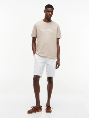Мужские футболки Tommy Hilfiger Nautical Script Logo Striped T-Shirt — фото 2