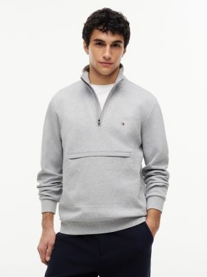 TH Performance Quarter-Zip Sweatshirt, Light Grey Heather