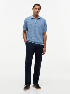 Мужские свитеры Tommy Hilfiger Relaxed Fit Garment-Dyed Sweater Polo — фото 2