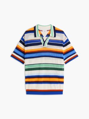 Мужские свитеры Tommy Hilfiger Relaxed Fit Multi-Stripe Sweater Polo — фото 5