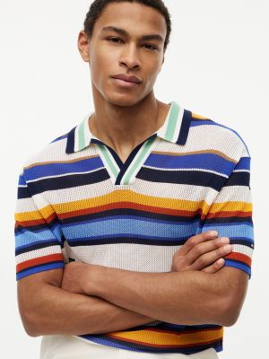 Мужские свитеры Tommy Hilfiger Relaxed Fit Multi-Stripe Sweater Polo — фото 3