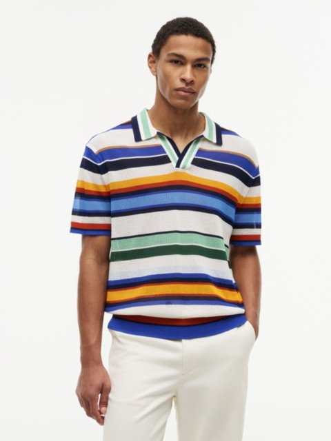 Мужские свитеры Tommy Hilfiger Relaxed Fit Multi-Stripe Sweater Polo