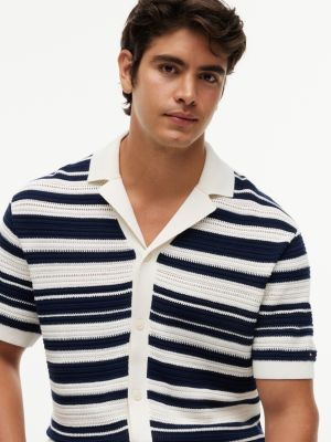 Мужские кардиганы Tommy Hilfiger Regular Fit Striped Shirt Cardigan — фото 3