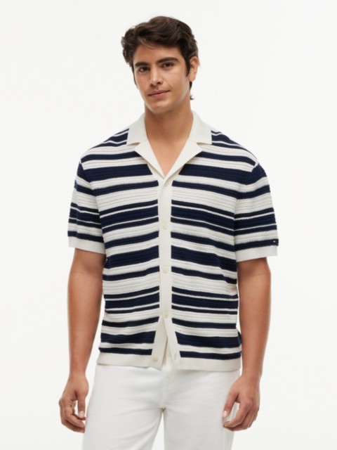 Мужские кардиганы Tommy Hilfiger Regular Fit Striped Shirt Cardigan