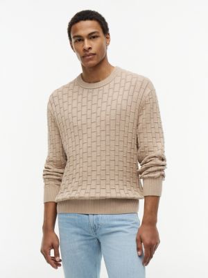 Relaxed Fit Crewneck Sweater, Batique Khaki