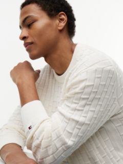 Relaxed Fit Crewneck Sweater — Ivory Petal 3