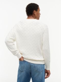 Relaxed Fit Crewneck Sweater — Ivory Petal 4