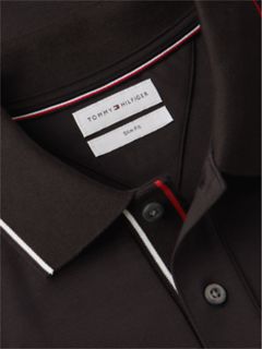 Slim Fit Smooth Cotton Polo — Black 6