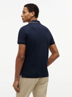 Slim Fit Smooth Cotton Polo — Navy Blue 4