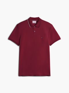 Slim Fit Smooth Cotton Polo — Burgundy 6