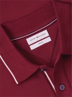 Slim Fit Smooth Cotton Polo — Burgundy 7