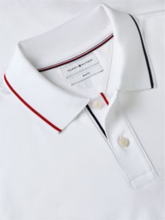 Slim Fit Smooth Cotton Polo — White 6