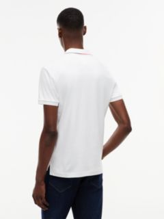Slim Fit Smooth Cotton Polo — White 4