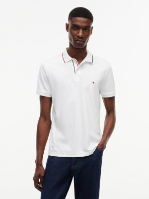 Slim Fit Smooth Cotton Polo, White