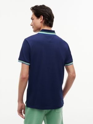 Мужские топы Tommy Hilfiger Regular Fit Tipped Polo — фото 4