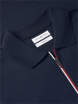 Мужские свитеры Tommy Hilfiger Regular Fit Smooth Cotton Zip Polo — фото 6