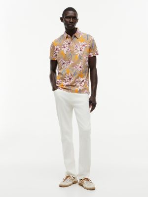 Мужские свитеры Tommy Hilfiger Regular Fit Floral Print Jersey Polo — фото 2