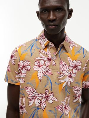 Мужские свитеры Tommy Hilfiger Regular Fit Floral Print Jersey Polo — фото 3