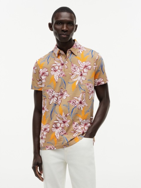 Мужские свитеры Tommy Hilfiger Regular Fit Floral Print Jersey Polo