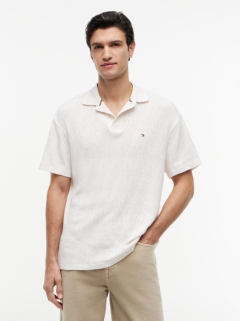 Мужские топы Tommy Hilfiger Classic Fit Textured Jacquard Polo