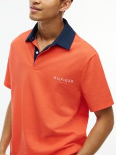 Classic Fit Wicking Rugby Polo — Brilliant Orange 3