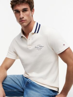 Мужские свитеры Tommy Hilfiger Regular Fit Tipped Jersey Polo — фото 3