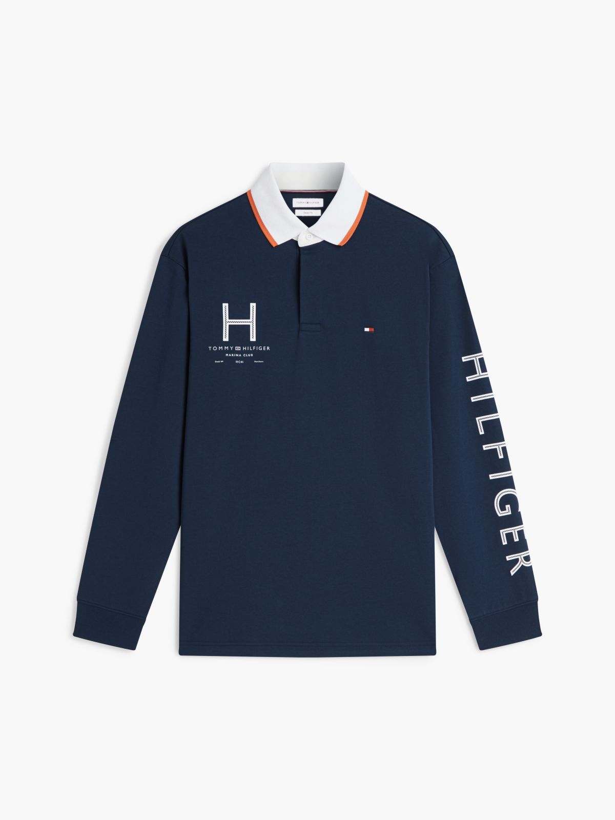 Classic Fit Athleisure Jersey Polo — Light Navy