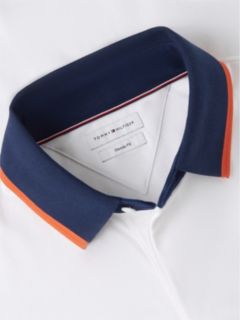 Classic Fit Athleisure Jersey Polo — White 7