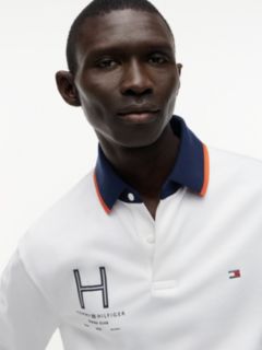 Classic Fit Athleisure Jersey Polo — White 3