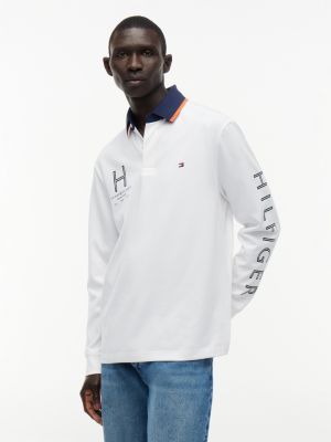 Classic Fit Athleisure Jersey Polo, White