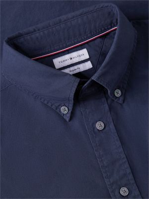 Мужские рубашки Tommy Hilfiger Regular Fit Garment-Dyed Shirt — фото 6