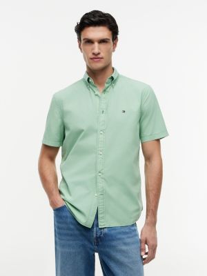 Regular Fit Garment-Dyed Shirt, Cut Grass