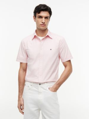 Regular Fit Garment-Dyed Shirt, Pink Lily