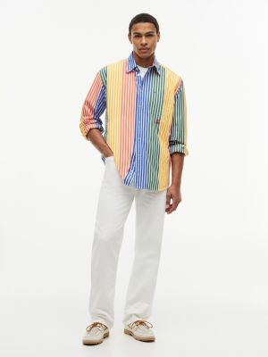 Мужские рубашки Tommy Hilfiger Relaxed Fit Multicolor Stripe Shirt — фото 2