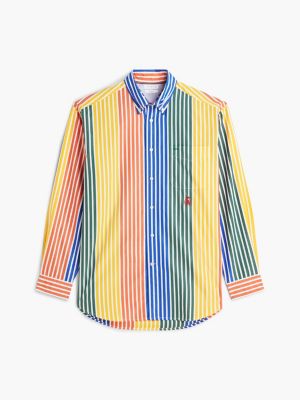 Мужские рубашки Tommy Hilfiger Relaxed Fit Multicolor Stripe Shirt — фото 5