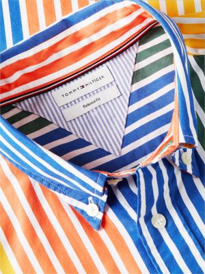 Мужские рубашки Tommy Hilfiger Relaxed Fit Multicolor Stripe Shirt — фото 6