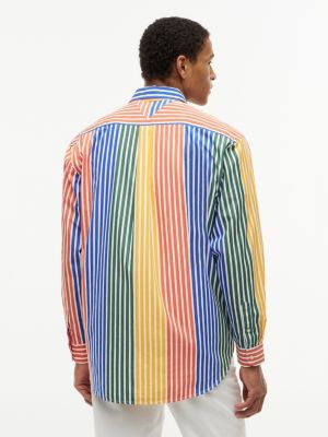 Мужские рубашки Tommy Hilfiger Relaxed Fit Multicolor Stripe Shirt — фото 4