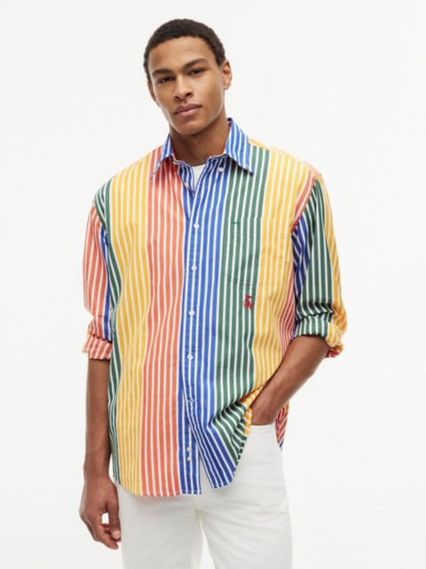 Мужские рубашки Tommy Hilfiger Relaxed Fit Multicolor Stripe Shirt