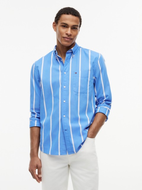 Мужские рубашки Tommy Hilfiger Regular Fit Striped Shirt