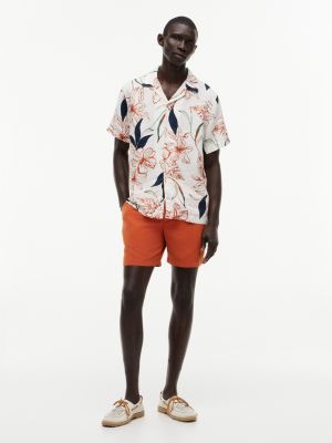 Мужские рубашки Tommy Hilfiger Regular Fit Floral Linen Camp Shirt — фото 2