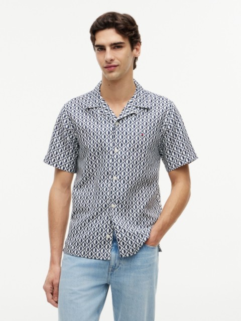 Мужские рубашки Tommy Hilfiger Regular Fit Solar Print Camp Shirt