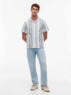 Мужские рубашки Tommy Hilfiger Regular Fit Open Weave Camp Shirt — фото 2