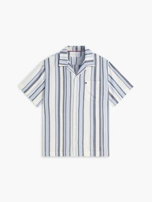 Мужские рубашки Tommy Hilfiger Regular Fit Open Weave Camp Shirt — фото 5