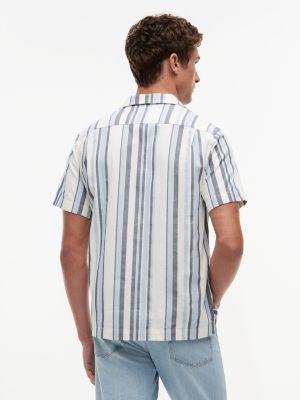Мужские рубашки Tommy Hilfiger Regular Fit Open Weave Camp Shirt — фото 4