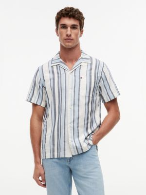 Мужские рубашки Tommy Hilfiger Regular Fit Open Weave Camp Shirt