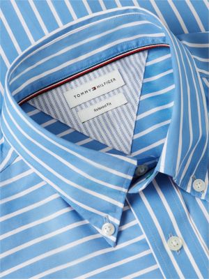 Мужские рубашки Tommy Hilfiger Relaxed Fit Mixed-Stripe Shirt — фото 6