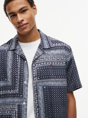Classic Fit Bandana Patchwork Camp Shirt | Tommy Hilfiger